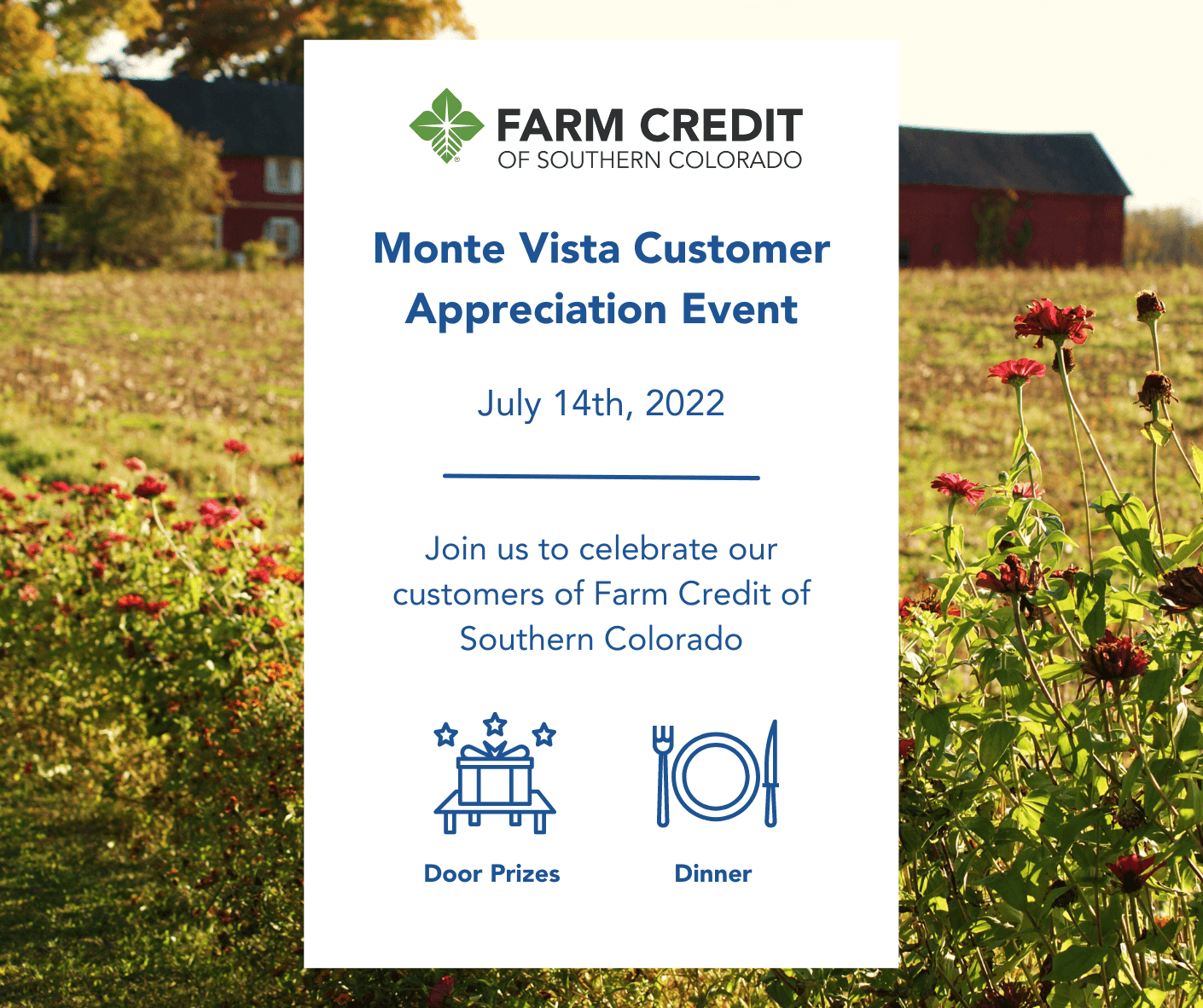 Customer Appreciation Event – Monte Vista Colorado