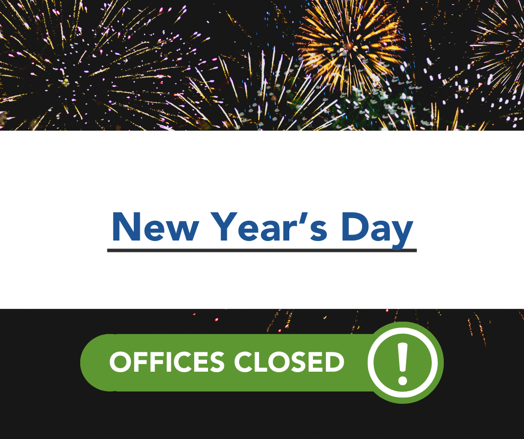 New Year's Day Offices Closed