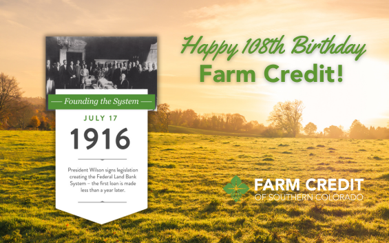 Happy 108th Birthday to Farm Credit!